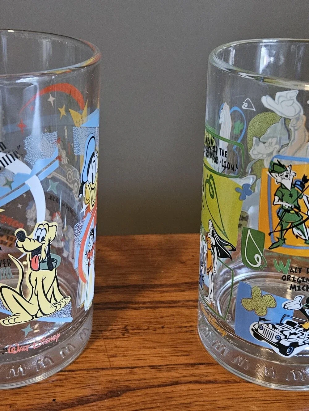 Vtg(2001-02) McDonalds Walt Disney World 100 Years Of Magic Glasses.